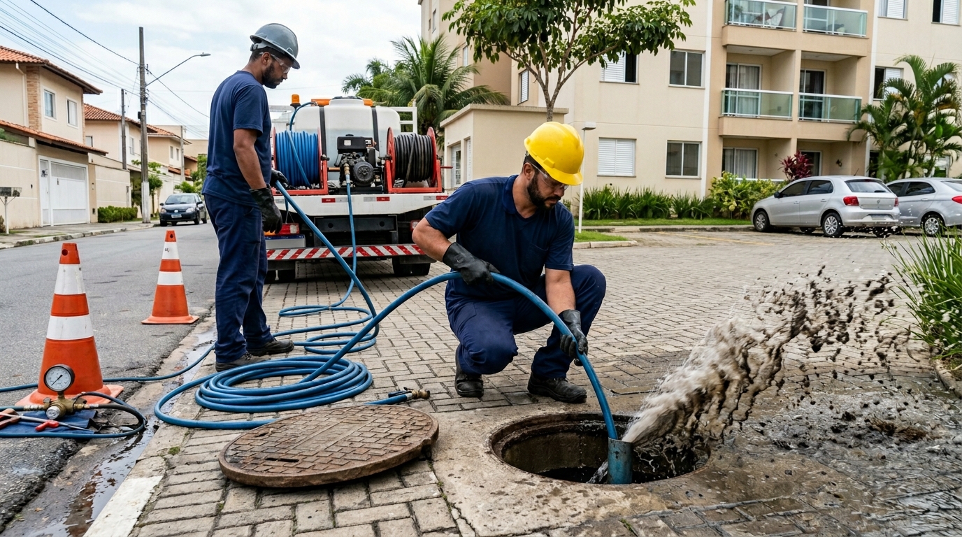 Desobstrução com Alta Pressão em Montes Claros‑MG